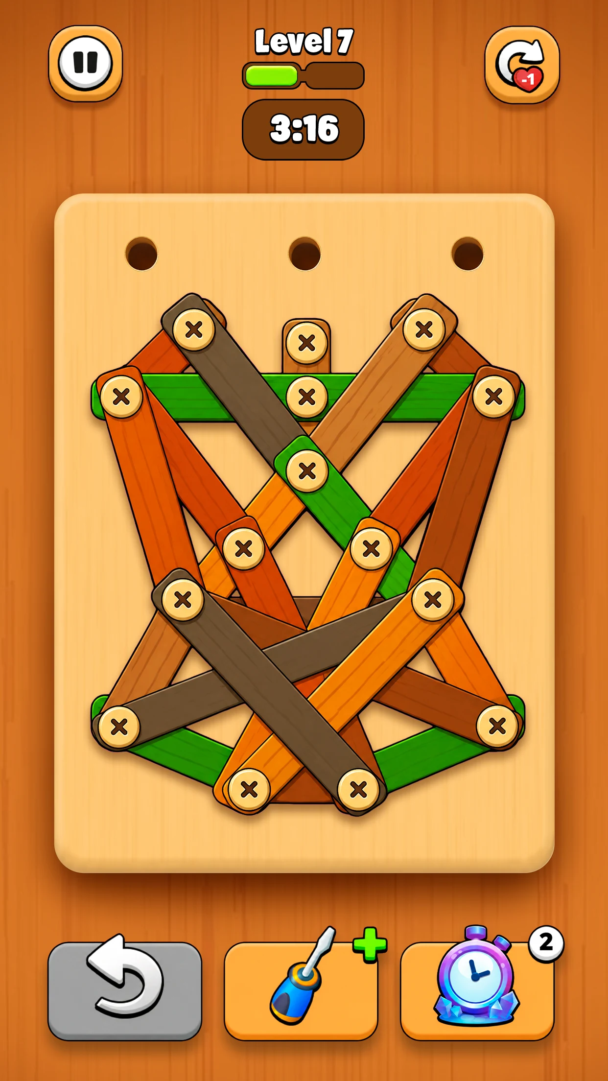 Wood Screw－Nuts & Bolts Puzzle screenshot